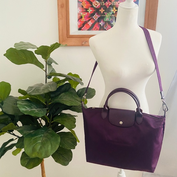 Longchamp Purple Tote Bag - Picture 1 of 15